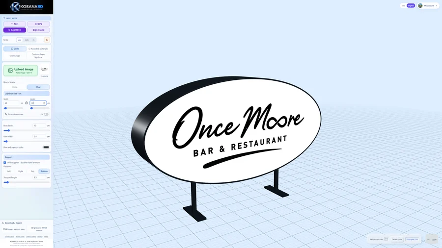 Use an oval face